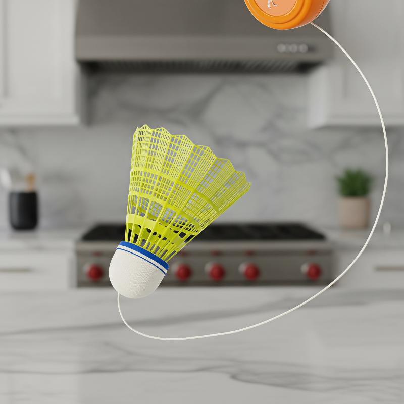 Badminton Single - Entrenador de Bádminton Automático Retráctil, Herramienta