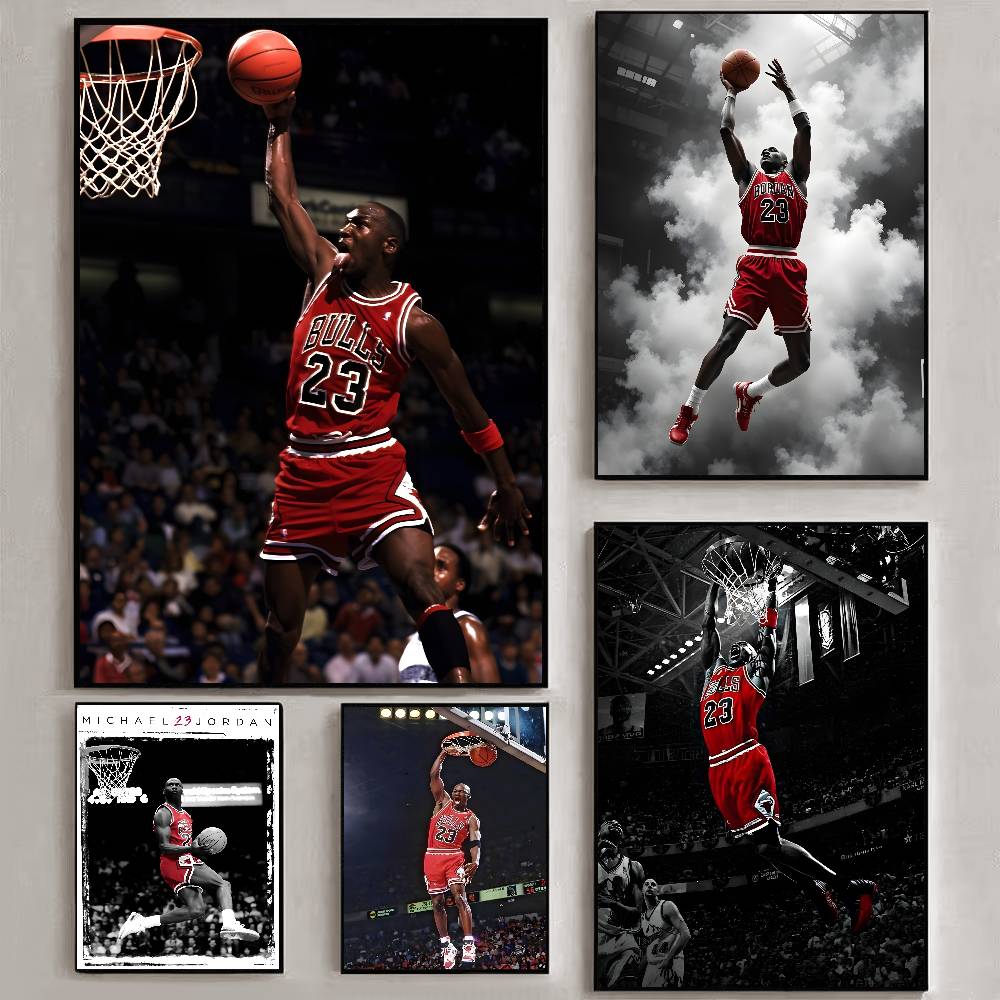 Badminton Zone - Póster de baloncesto GOAT M-Michael J-Jordan,