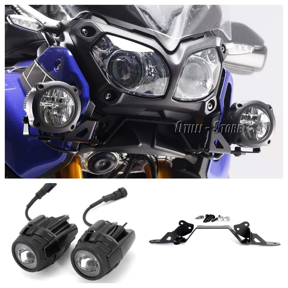 Badminton Flash - Luces antiniebla para faros de motocicleta,