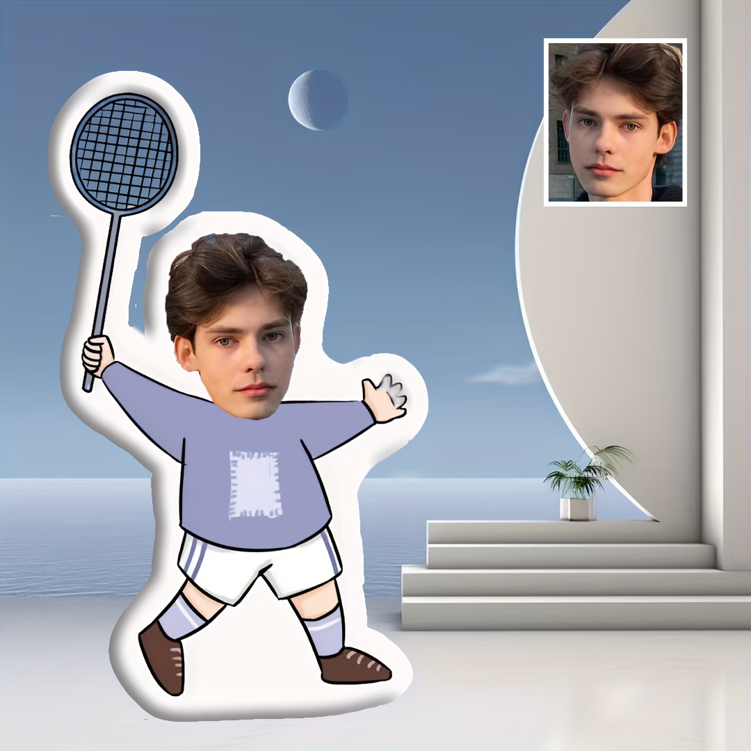 Badminton Foto - Regalo Único: una Almohada Personalizada con