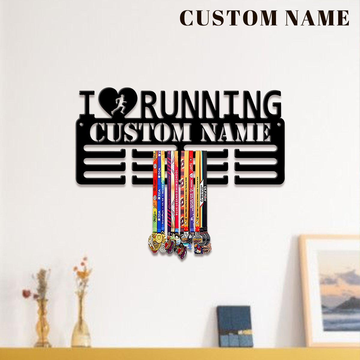 Badminton Zone - Expositor de Medallas de Metal Personalizado