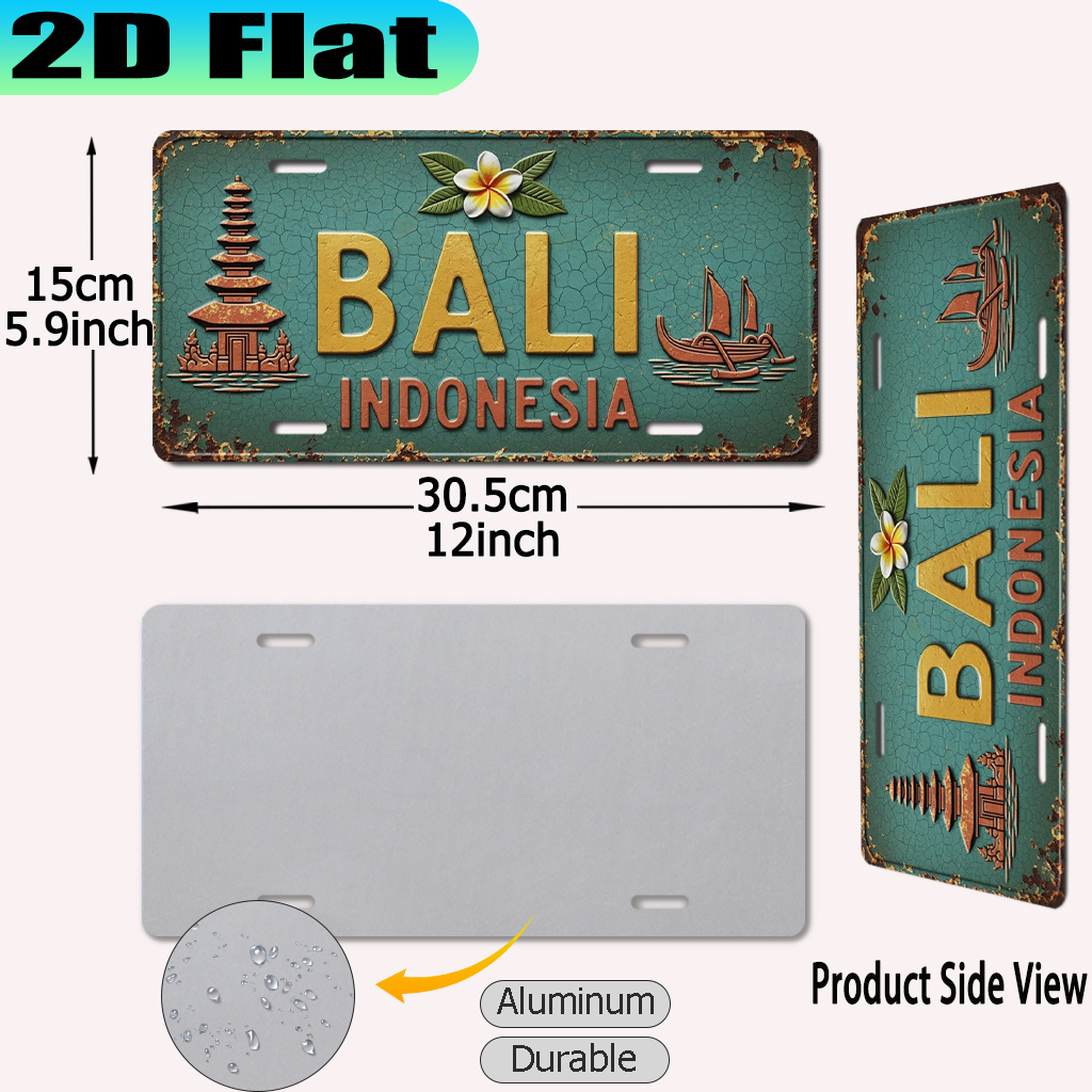 Placa Metálica Decorativa Vint - Badminton Indonesia reseña y precio