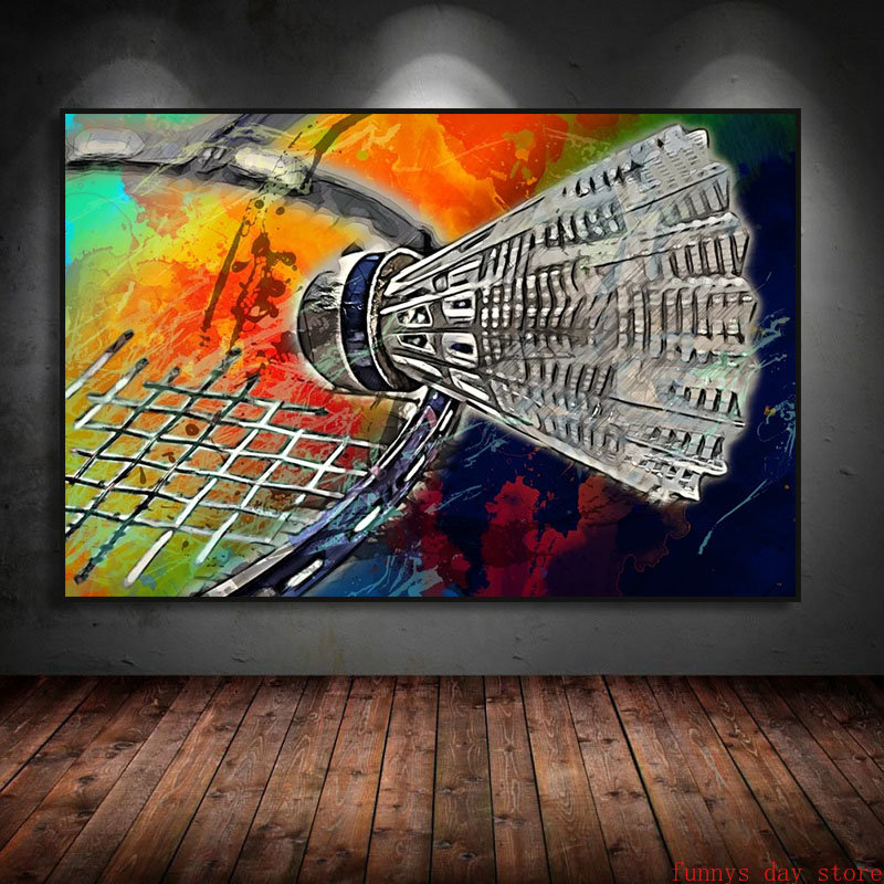 Póster de billar de tenis de m - Badminton Foto reseña y precio