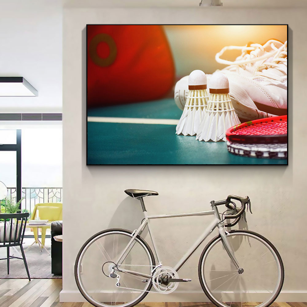 Póster de bádminton, pintura e - Badminton Foto reseña y precio
