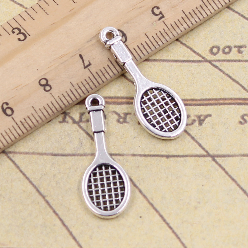 30 piezas de dijes de raqueta  - Badminton Photo reseña y precio